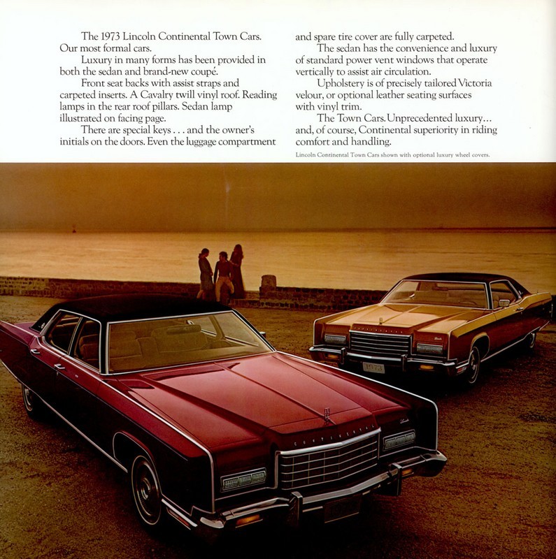 1973 Lincoln Model Range Brochure Page 12